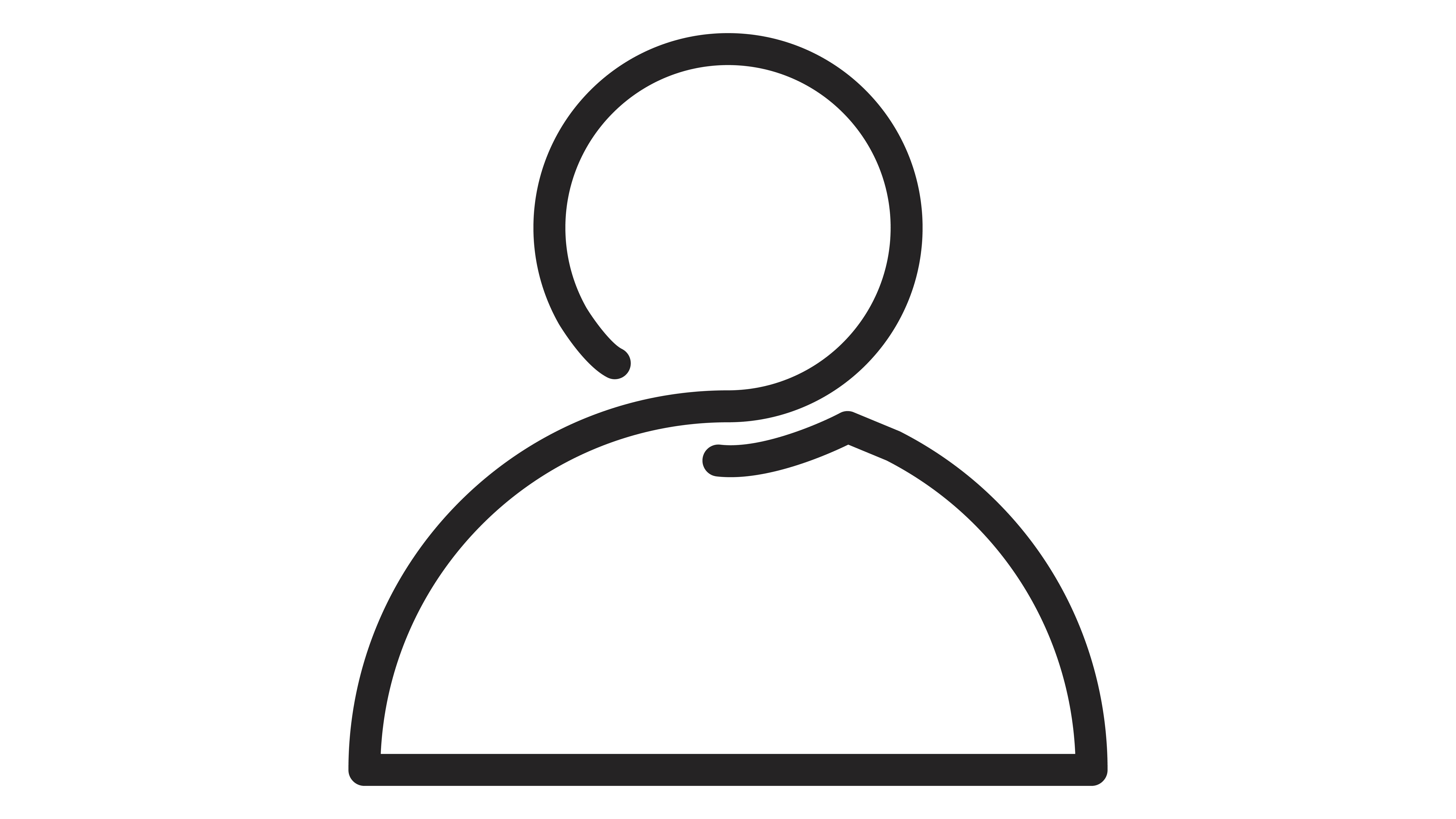 Icon in the shape of a person
